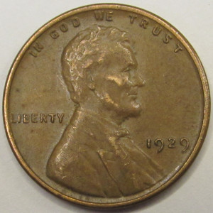 1929 Lincoln Wheat Cent - antique better condition American wheat penny