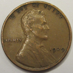 1929 Lincoln Wheat Cent - antique better condition American wheat penny coin