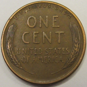 1929 Lincoln Wheat Cent - antique American wheat penny
