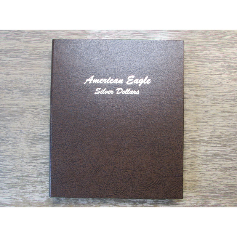 Dansco coin album for American Eagle Silver Dollars - vintage coin organizer