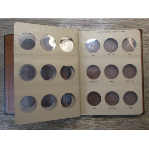 Dansco coin album for American Eagle Silver Dollars - vintage coin organizer