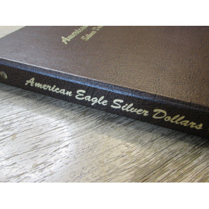 Dansco coin album for American Eagle Silver Dollars - vintage coin organizer