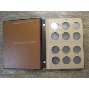 Dansco vintage coin album for silver dollars - 6 blank pages