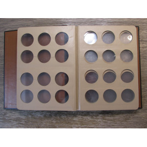 Dansco vintage coin album for silver dollars - 6 blank pages