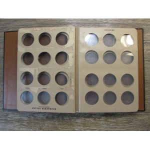 Dansco vintage coin album for silver dollars - 6 blank pages