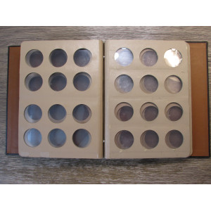 Dansco vintage coin album for silver dollars - 6 blank pages