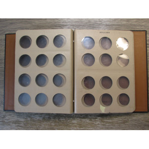 Dansco vintage coin album for silver dollars - 6 blank pages