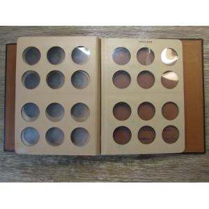 Dansco vintage coin album for silver dollars - 6 blank pages
