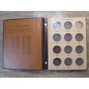 Dansco coin album for Silver Dollars - 1878-1893 - vintage storage