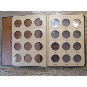 Dansco coin album for Silver Dollars - 1878-1893 - vintage storage