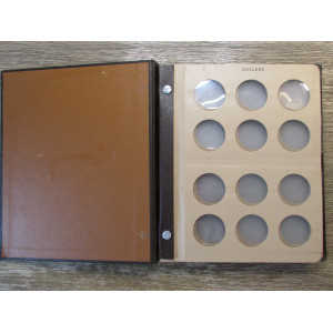 Dansco coin album - blank for silver dollars (38 mm) - 6 pages