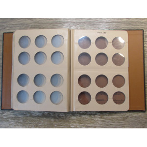 Dansco coin album - blank for silver dollars (38 mm) - 6 pages