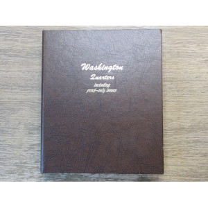Dansco album for Washington Quarters with proof issues - vintage coin storage