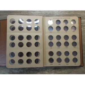 Dansco album for Washington Quarters with proof issues - vintage coin storage