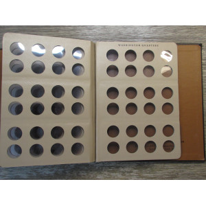 Dansco album for Washington Quarters with proof issues - vintage coin storage