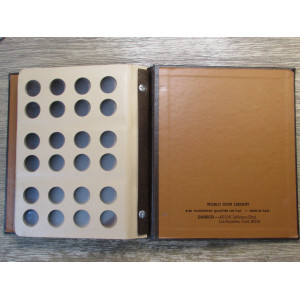 Dansco album for Washington Quarters with proof issues - vintage coin storage