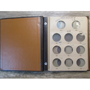 Dansco album for Morgan Silver Dollars Date Set - vintage coin album