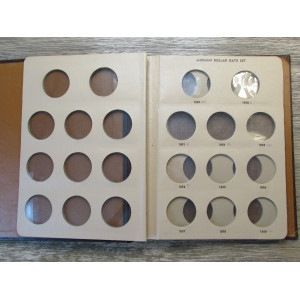 Dansco album for Morgan Silver Dollars Date Set - vintage coin album