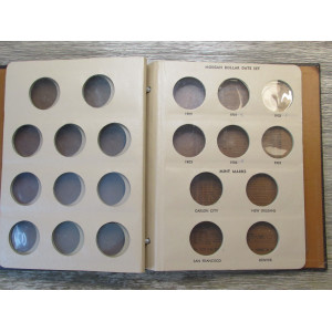 Dansco album for Morgan Silver Dollars Date Set - vintage coin album