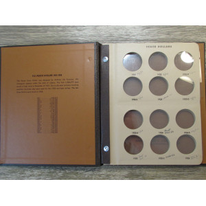 Dansco album for Peace Dollars - 1921-1935 - vintage coin storage