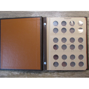 Dansco coin album for Quarters - with labeled pages