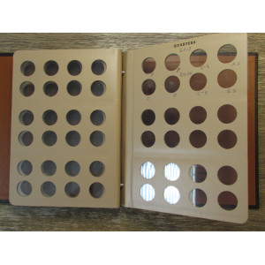 Dansco coin album for Quarters - with labeled pages