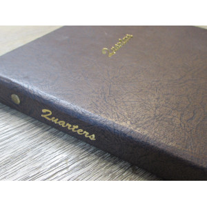 Dansco coin album for Quarters - with labeled pages