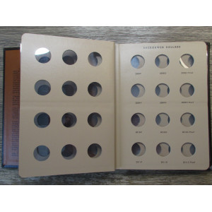 Dansco album for Sacagawea Dollars with proof issues - vintage album