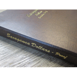 Dansco album for Sacagawea Dollars with proof issues - vintage album