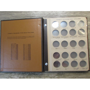 Dansco album for Liberty Walking Half Dollars - 1916-1947