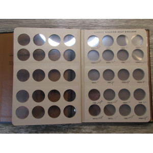 Dansco album for Liberty Walking Half Dollars - 1916-1947