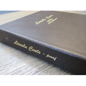 Dansco album for Lincoln Cents with proof only issues - 1909-1995
