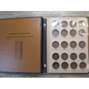 Dansco album for Franklin Half Dollars - 1948-1963 - vintage album