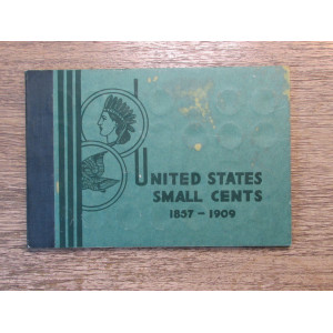 Wayte Raymond popular album for Small Cents - 1857-1909 - vintage 1950s