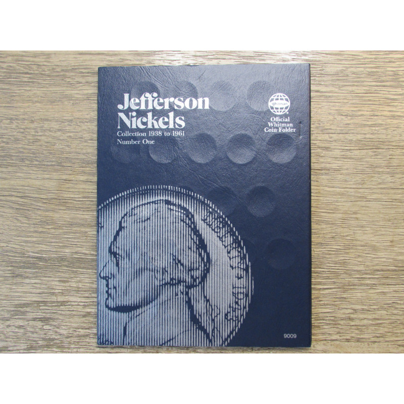 Whitman coin folder for Jefferson Nickels - 1938 to 1961 - vintage