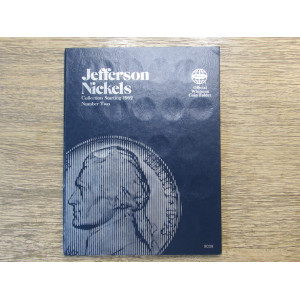 Whitman coin folder for Jefferson Nickels - 1961-1994 - vintage