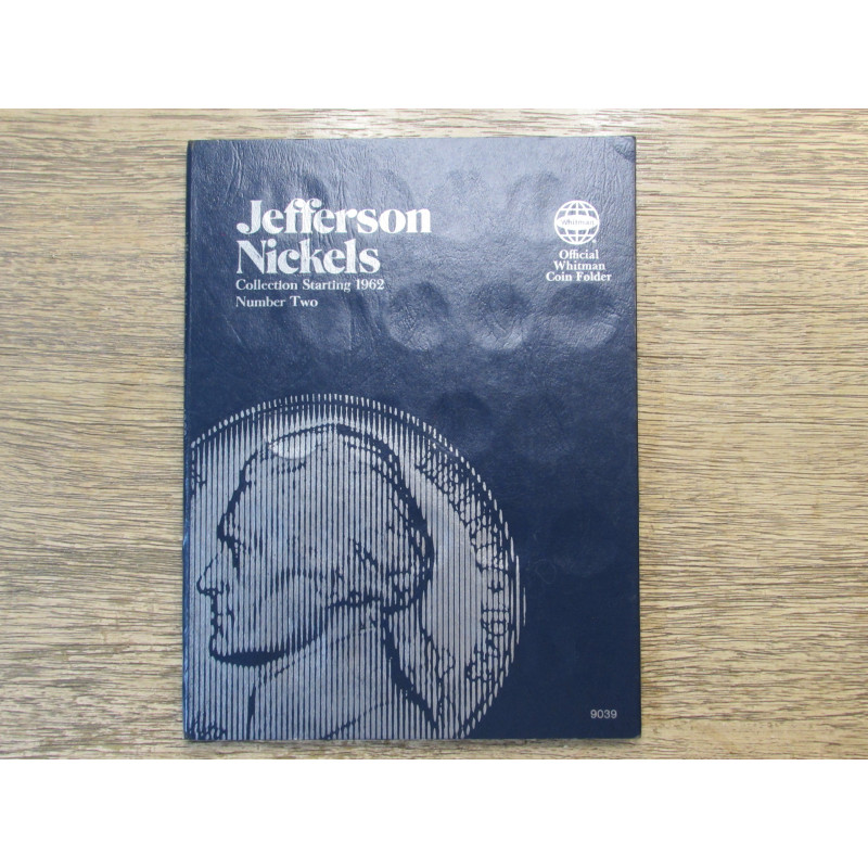 Whitman coin folder for Jefferson Nickels - 1961-1994 - vintage