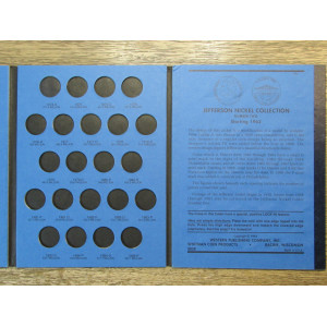 Whitman coin folder for Jefferson Nickels - 1961-1994 - vintage