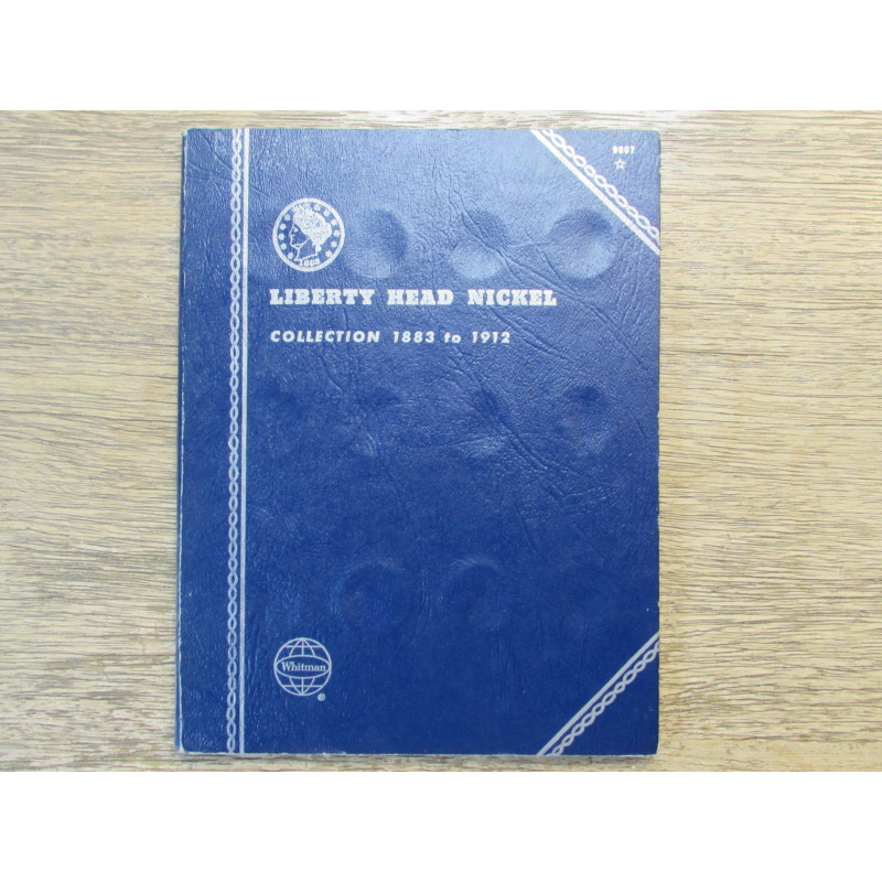 Whitman classic coin folder for Liberty Head V Nickels - 1883-1912