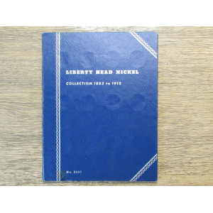 Whitman coin folder for Liberty Head V Nickels - 1912-1913 - vintage printing