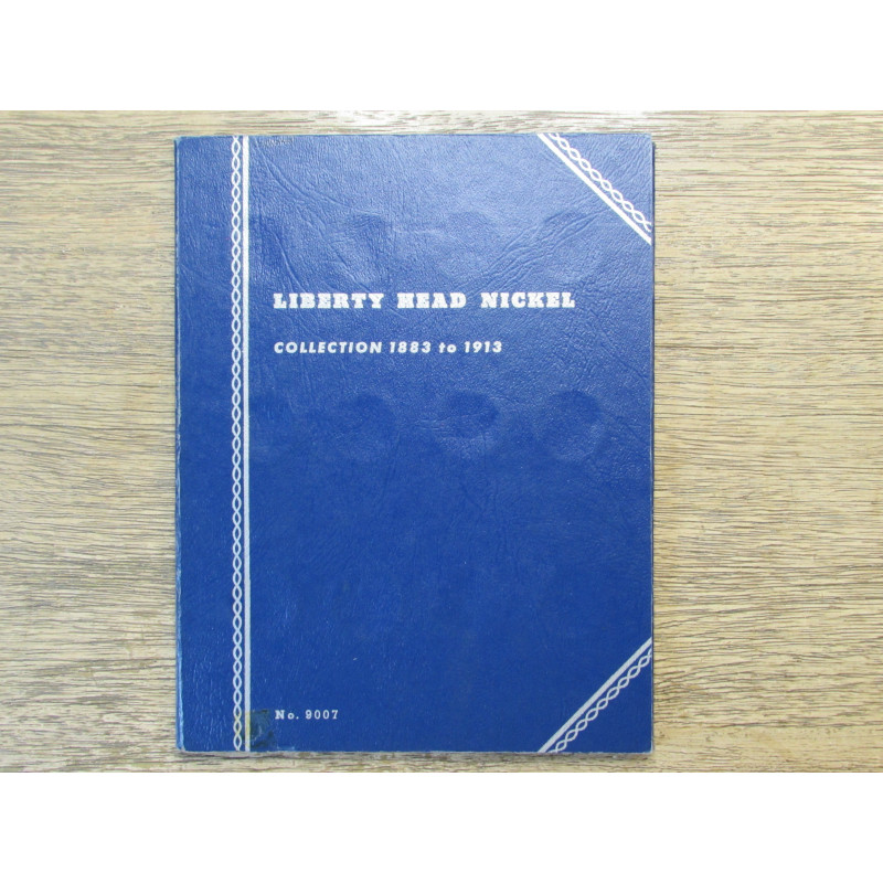 Whitman coin folder for Liberty Head V Nickels - 1912-1913 - vintage printing