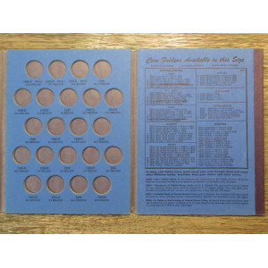 Whitman coin folder for Jefferson Nickels - 1938 to 1961 - vintage display