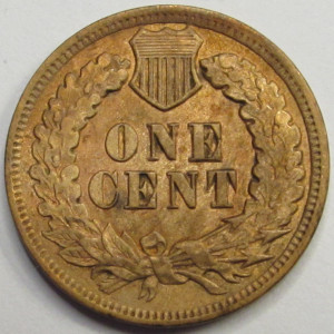 1902 Indian Head Cent - antique American Indian penny