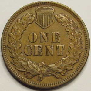 1909 Indian Head Cent - antique final year of issue American Indian penny