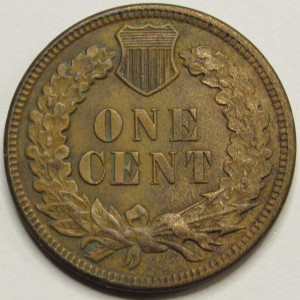 1909 Indian Head Cent - antique last year American Indian penny coin