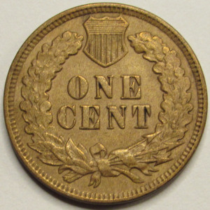 1909 Indian Head Cent - antique final year of issue American penny