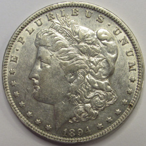 1894 O Morgan Dollar - antique better date low mintage New Orleans mintmark silver dollar