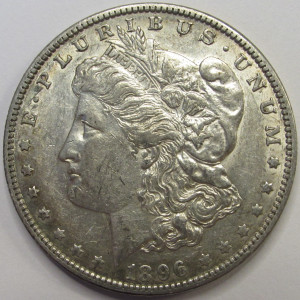 1896 O Morgan Dollar - antique New Orleans mintmark better date silver dollar