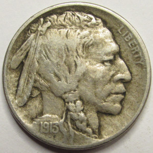 1913 Buffalo Nickel - Type 1 - raised mound American Indian five cent coin