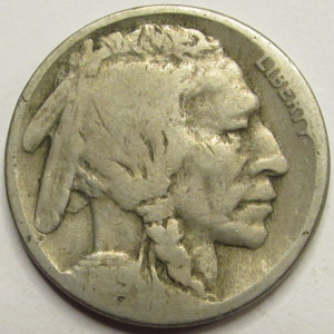 1919 D Buffalo Nickel - antique Denver mintmark better date coin